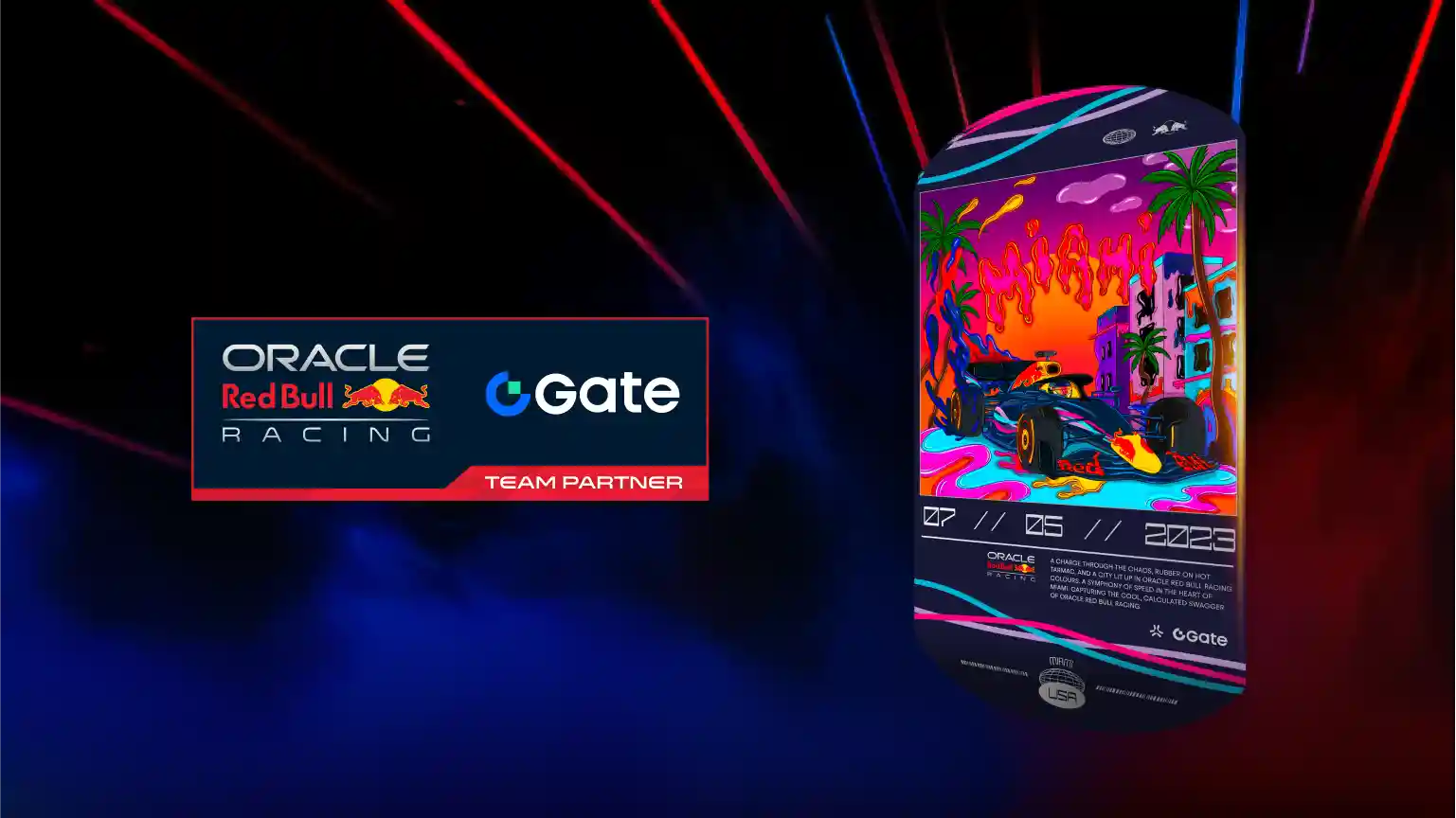 Gate hợp tác với Oracle Red Bull Racing ra mắt bộ sưu tập NFT